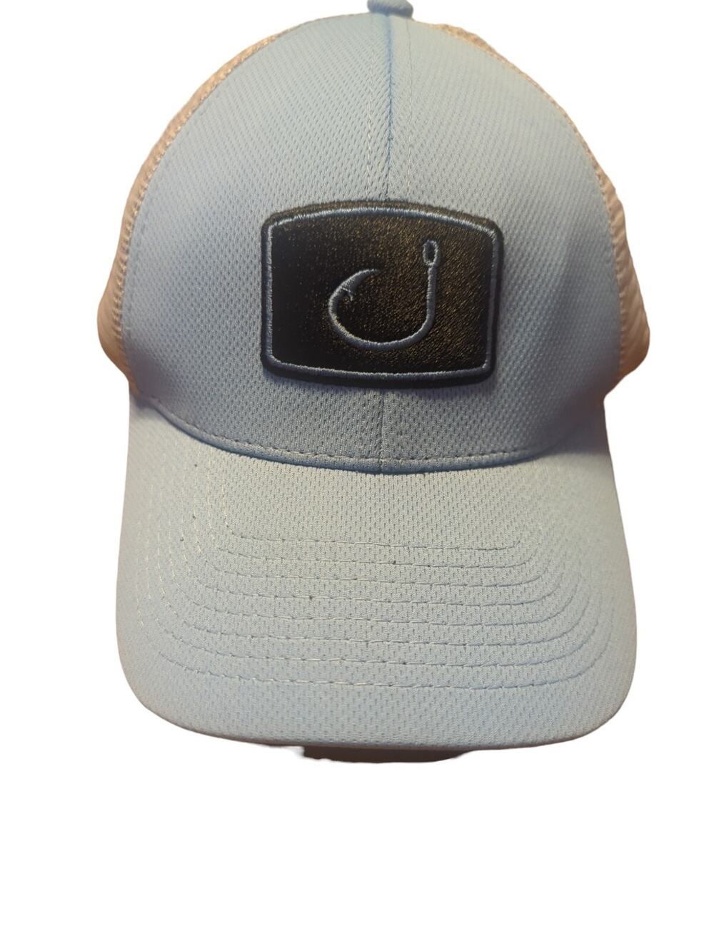 Avid Iconic Mesh Fitted Hat Seafoam Black Fishing Gear Lake Beach NWT